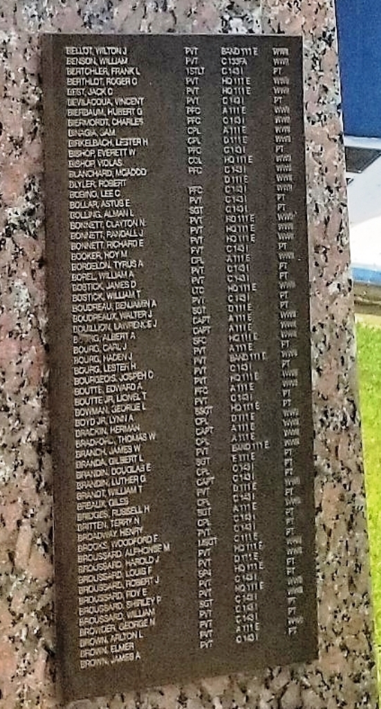 THIRTY SIXTH INFANTRY DIVISION WAR MEMORIAL PLAQUE C