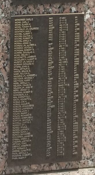 111TH COMBAT ENGINEERS WAR MEMORIAL PLAQUE C