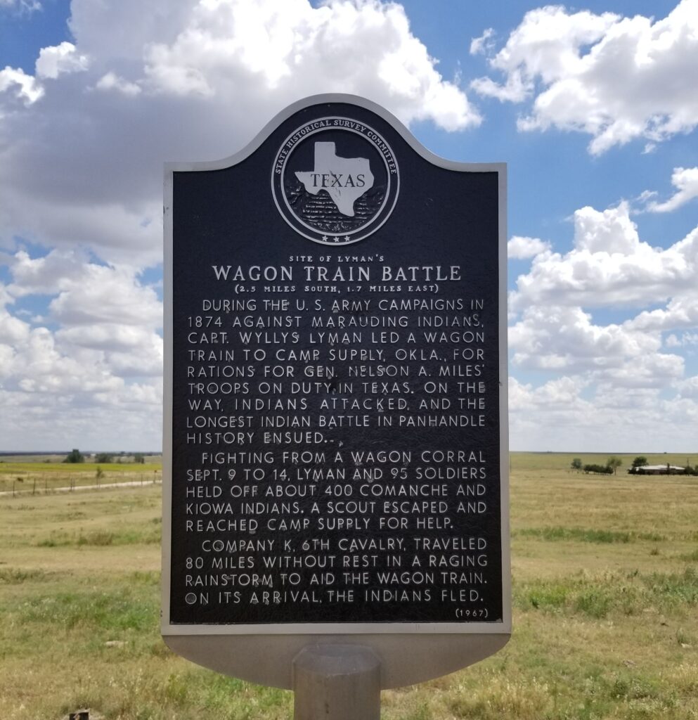 WAGON TRAIN BATTLE MEMORIAL MARKER