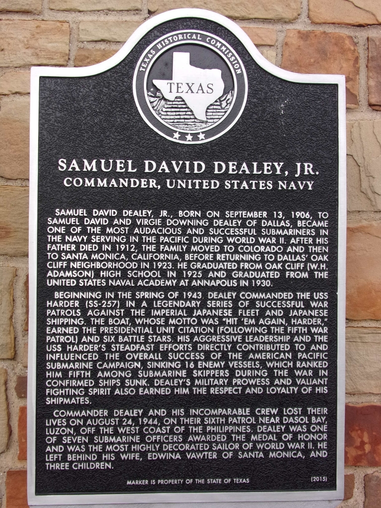 SAMUEL DAVID DEALEY JR. WAR MEMORIAL MARKER