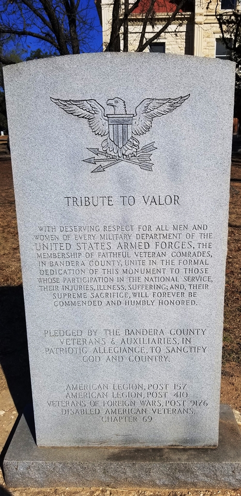 BANDERA COUNTY TRIBUTE TO VALOR MEMORIAL