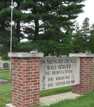 WYOMING CEMETERY IN MEMORY OF ALL WHO SERVED MEMORIAL