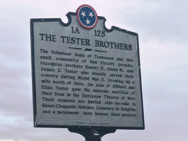 THE TESTER BROTHERS WAR MEMORIAL MARKER