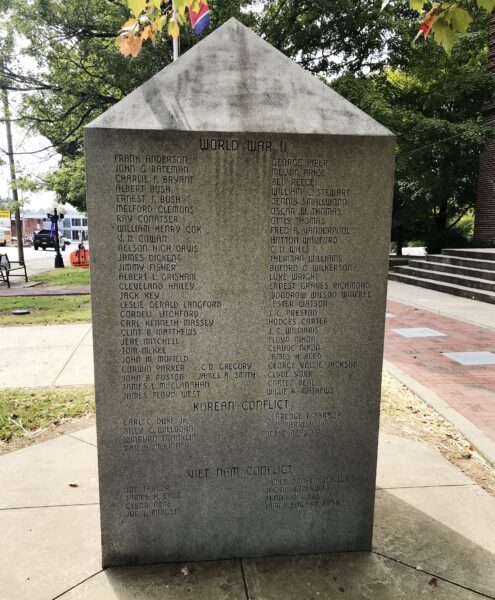 SMITH COUNTY JAYCEES WAR MEMORIAL SIDE D