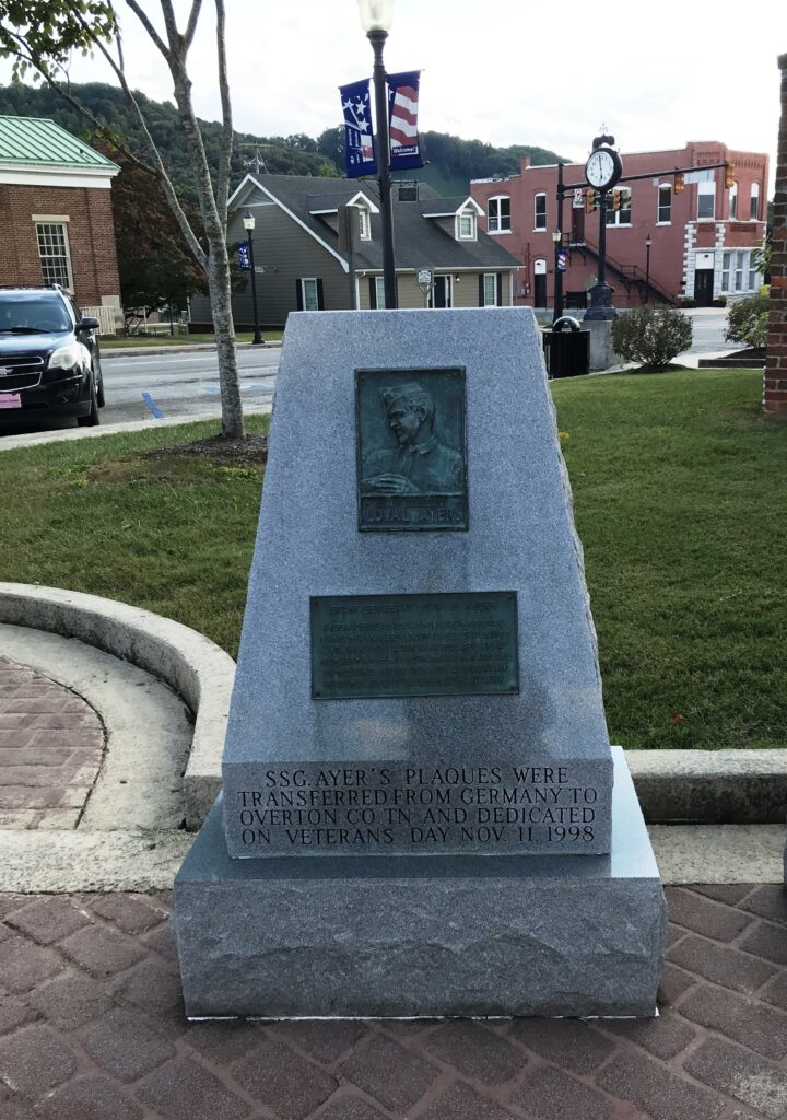 STAFF SERGEANT LOVAL E AYERS WAR MEMORIAL