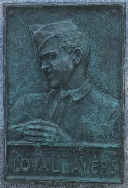 STAFF SERGEANT LOVAL E AYERS WAR MEMORIAL PORTRAIT