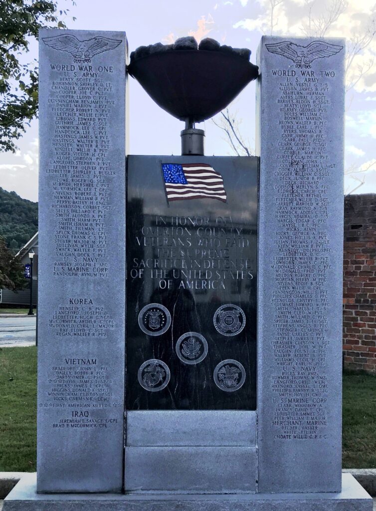 OVERTON COUNTY SUPREME SACRIFICE WAR MEMORIAL CENTER STONE