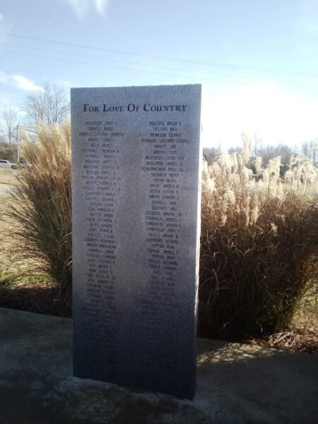 RAMER VETERANS PLAZA HONOR ROLL STONE B
