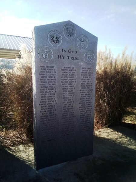 RAMER VETERANS PLAZA HONOR ROLL STONE A
