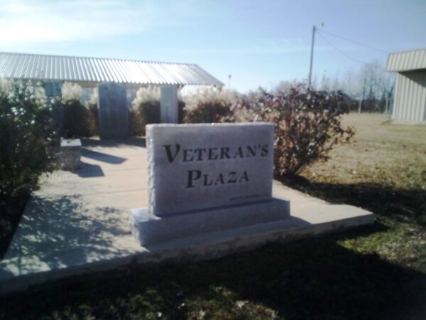 RAMER VETERANS PLAZA ENTRANCE STONE