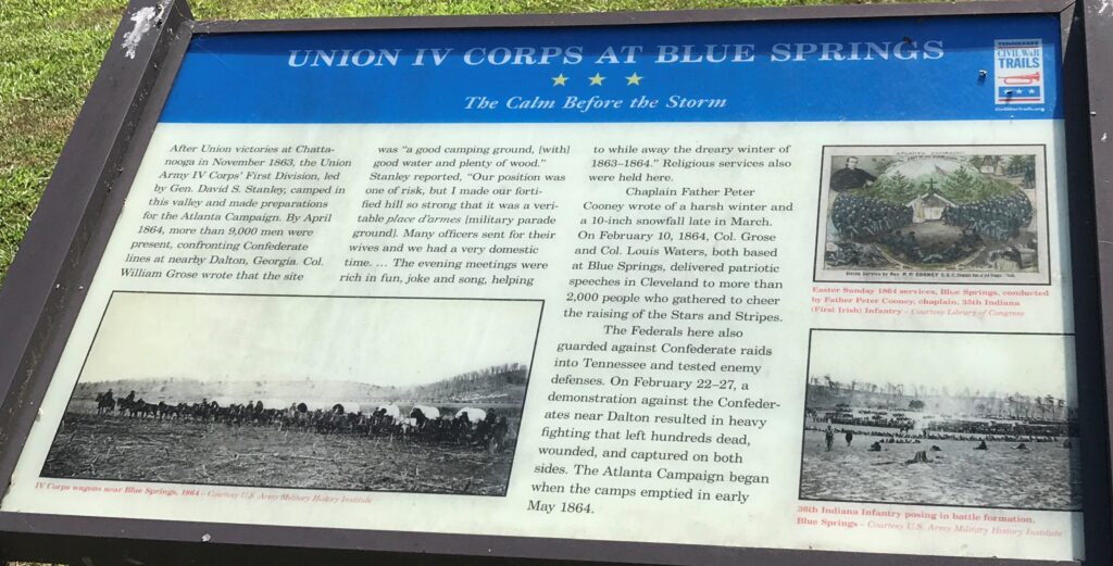 UNION IV CORPS AT BLUE SPRINGS MEMORIAL PANEL