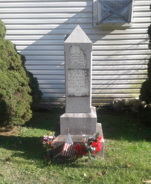 CHURCH DISTRICT SECOND WORLD WAR MEMORIAL