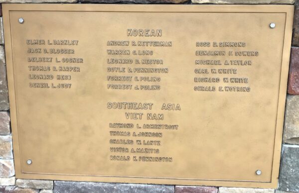 WE ARE FREE BECAUSE YOU WERE BRAVE! MEMORIAL PLAQUE B