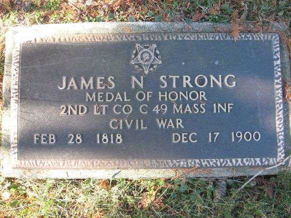 2ND LT. JAMES N. STRONG MEDAL OF HONOR GRAVESTONE
