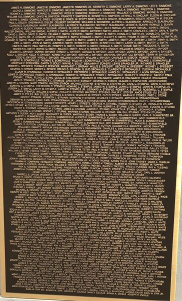 PARSONS ALL GAVE SOME, SOME GAVE ALL MEMORIAL PLAQUE F