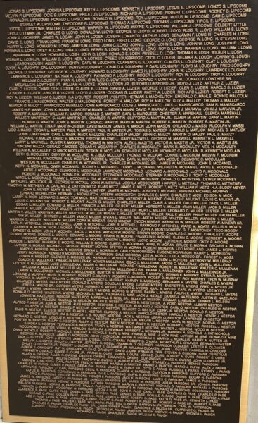 PARSONS ALL GAVE SOME, SOME GAVE ALL MEMORIAL PLAQUE D