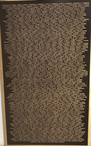 PARSONS ALL GAVE SOME, SOME GAVE ALL MEMORIAL PLAQUE B