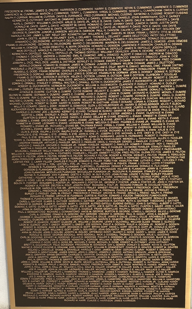 PARSONS ALL GAVE SOME, SOME GAVE ALL MEMORIAL PLAQUE B