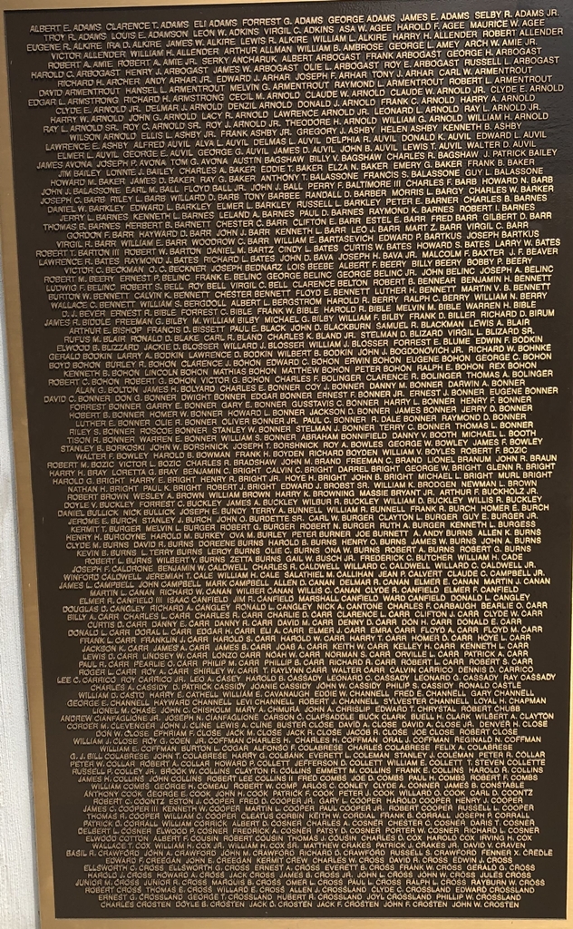 PARSONS ALL GAVE SOME, SOME GAVE ALL MEMORIAL PLAQUE A