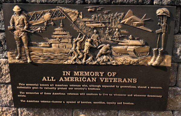 TERRA ALTA ALL AMERICAN VETERANS MEMORIAL PLAQUE