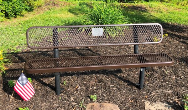 WWII ARMY CORPORAL CLIFFORD PAUL KELLY MEMORIAL BENCH