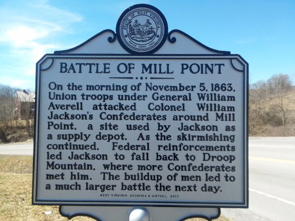 BATTLE OF MILL POINT WAR MEMORIAL MARKER
