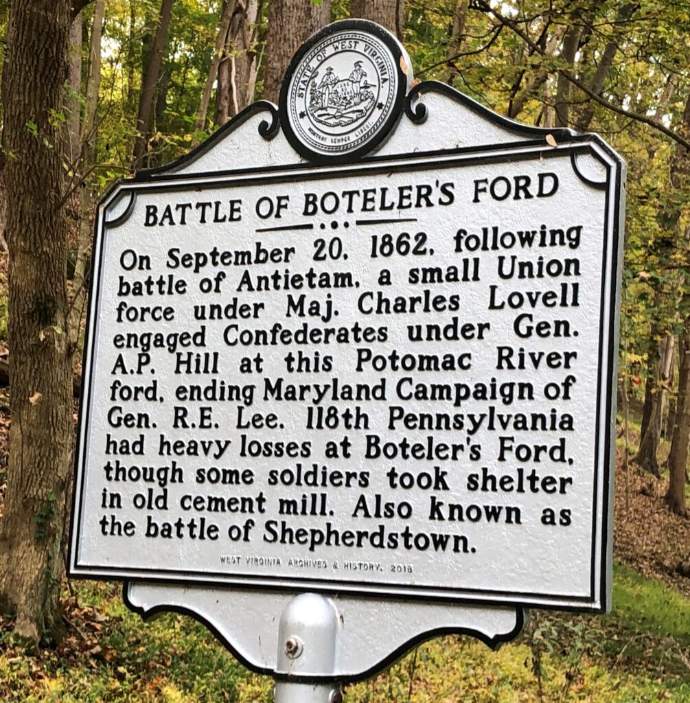 BATTLE OF BOTELER’S FORD WAR MEMORIAL MARKER