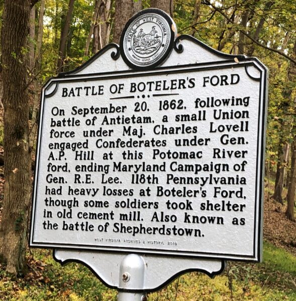 BATTLE OF BOTELER’S FORD WAR MEMORIAL MARKER