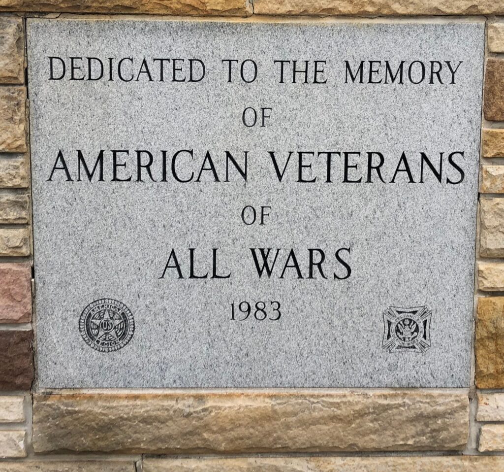 MOOREFIELD AMERICAN VETERANS OF ALL WARS MEMORIAL TABLET