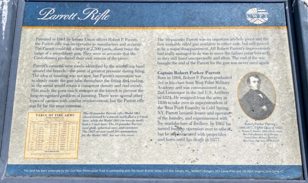 PARROTT RIFLE WAR MEMORIAL PANEL