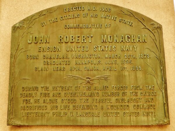 JOHN ROBERT MONAGHAN MEMORIAL PLAQUE A