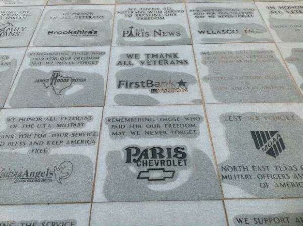 RED RIVER VALLEY VETERANS MEMORIAL CORPORATE PAVERS