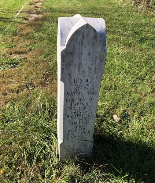 MAY 15, 1864 CAPTAIN CHATHAM T. EWING’S POSITION WAR