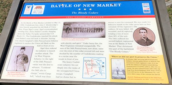 BATTLE OF NEW MARKET MEMORIAL PANEL
