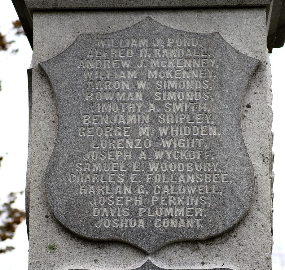 LONDONDERRY CIVIL WAR MEMORIAL STONE O