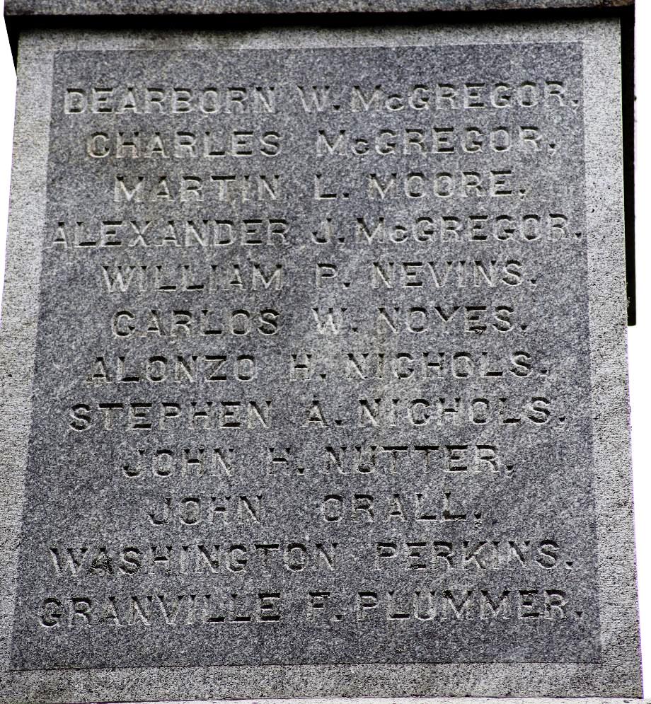 LONDONDERRY CIVIL WAR MEMORIAL STONE J