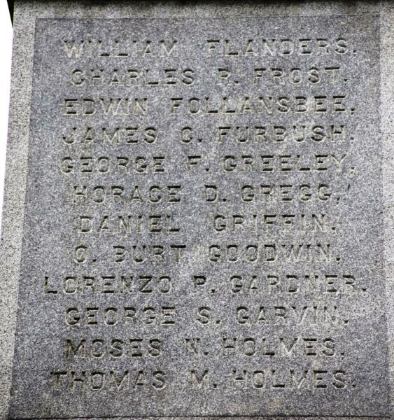 LONDONDERRY CIVIL WAR MEMORIAL STONE G