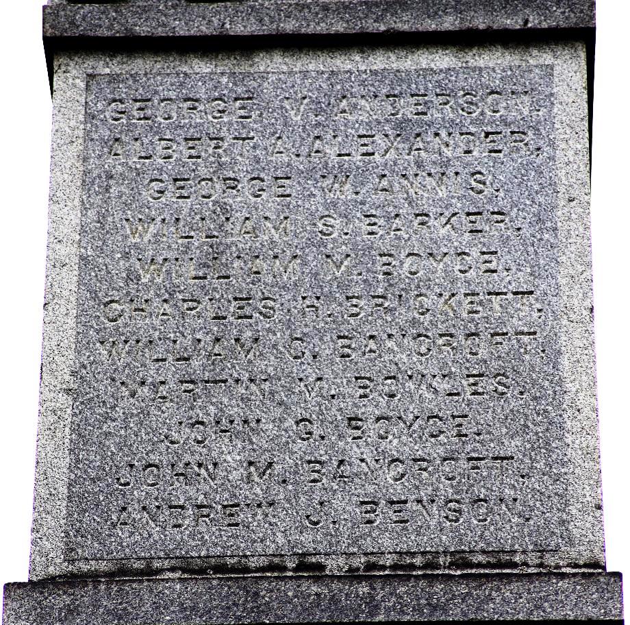 LONDONDERRY CIVIL WAR MEMORIAL STONE C