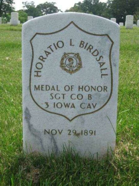 SGT. HORATIO L. BIRDSALL MEDAL OF HONOR GRAVESTONE