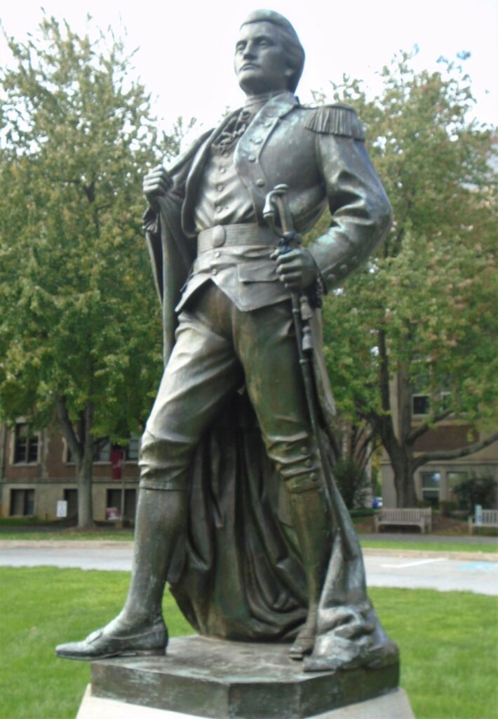 JOHN PETER GABRIEL MUHLENBERG VALLEY FORGE WAR MEMORIAL STATUE