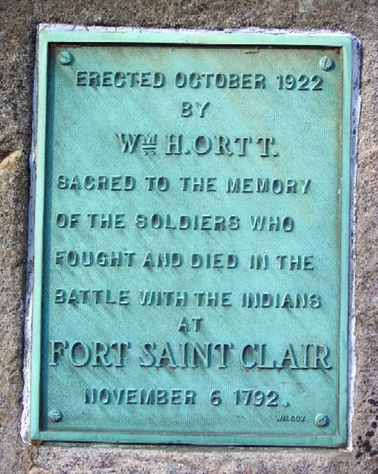 FORT SAINT CLAIR WAR MEMORIAL PLAQUE