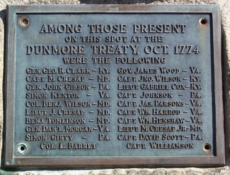 DUNMORE TREATY WAR MEMORIAL PLAQUE