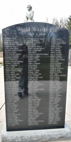 ANTWERP ALL VETERANS MEMORIAL STONE L