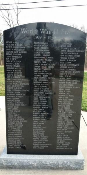 ANTWERP ALL VETERANS MEMORIAL STONE K