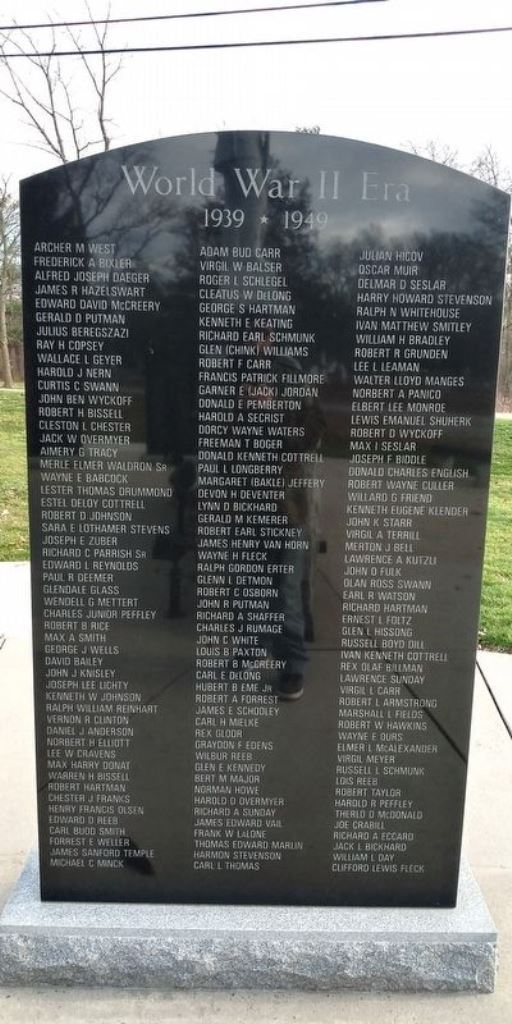 ANTWERP ALL VETERANS MEMORIAL STONE K