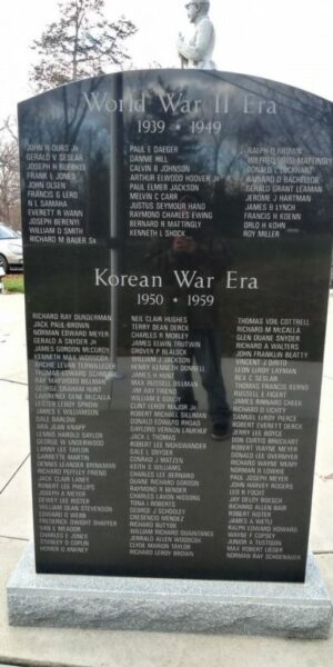 ANTWERP ALL VETERANS MEMORIAL STONE J