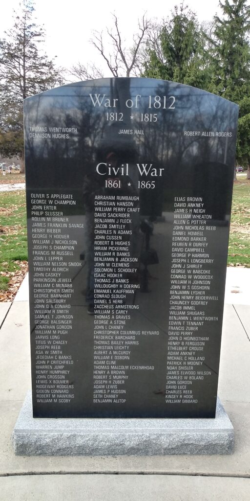 ANTWERP ALL VETERANS MEMORIAL STONE G