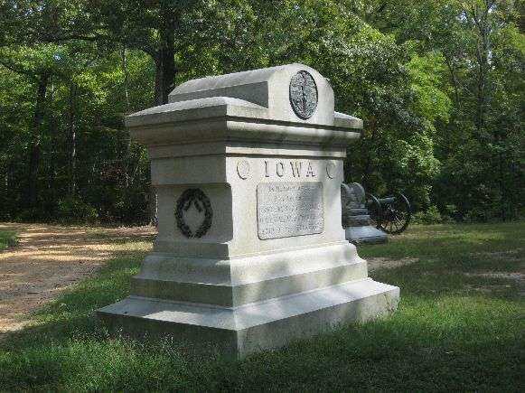 8TH IOWA INFANTRY REGIMENT AT SHILOH MEMORIAL