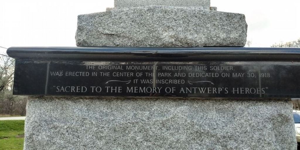 ANTWERP ALL VETERANS MEMORIAL DEDICATION STONE