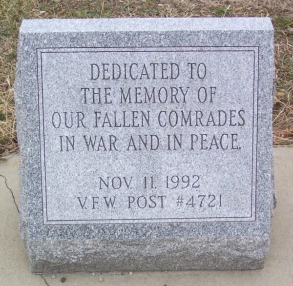 V.F.W. #4721 FALLEN COMRADES MEMORIAL